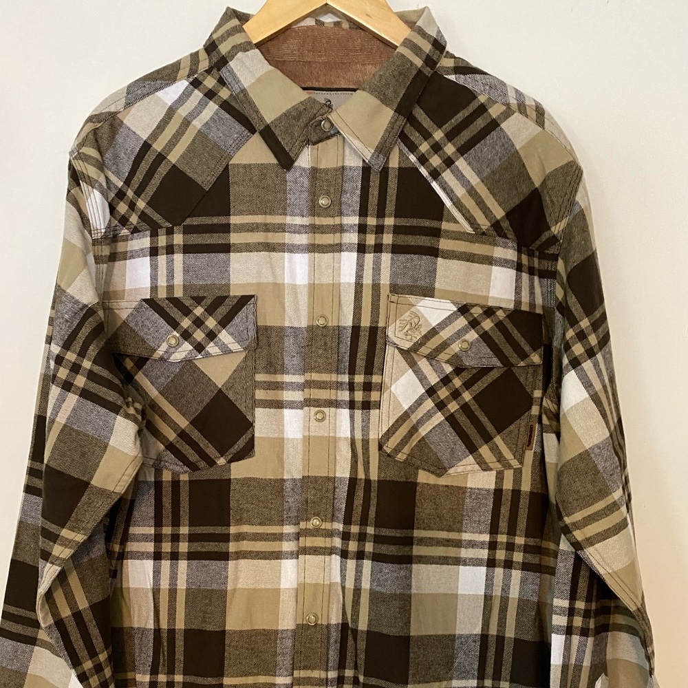 Men’s Legendary Whitetails plaid button down shirt